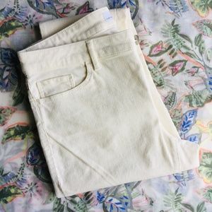 Loft Curvy Skinny Cream Cords, size 6/28